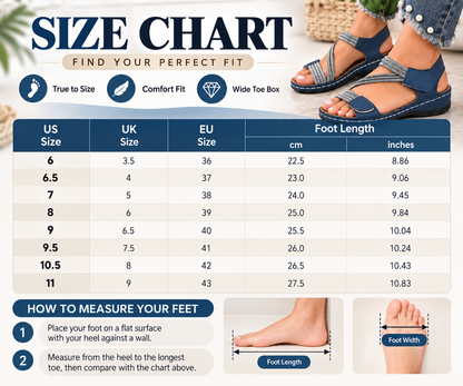 ✨👟 𝙇𝘼𝙎𝙏 𝘿𝘼𝙔: 𝟴𝟬% 𝙊𝙁𝙁: Women's Orthopaedic Comfort Sandals — Arch Support, Adjustable Straps & All-Day Comfort