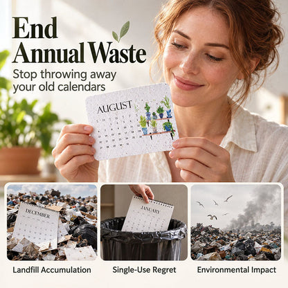 🎁 🌱 2027 Plantable Seed Paper Calendar — Use It, Then Grow It