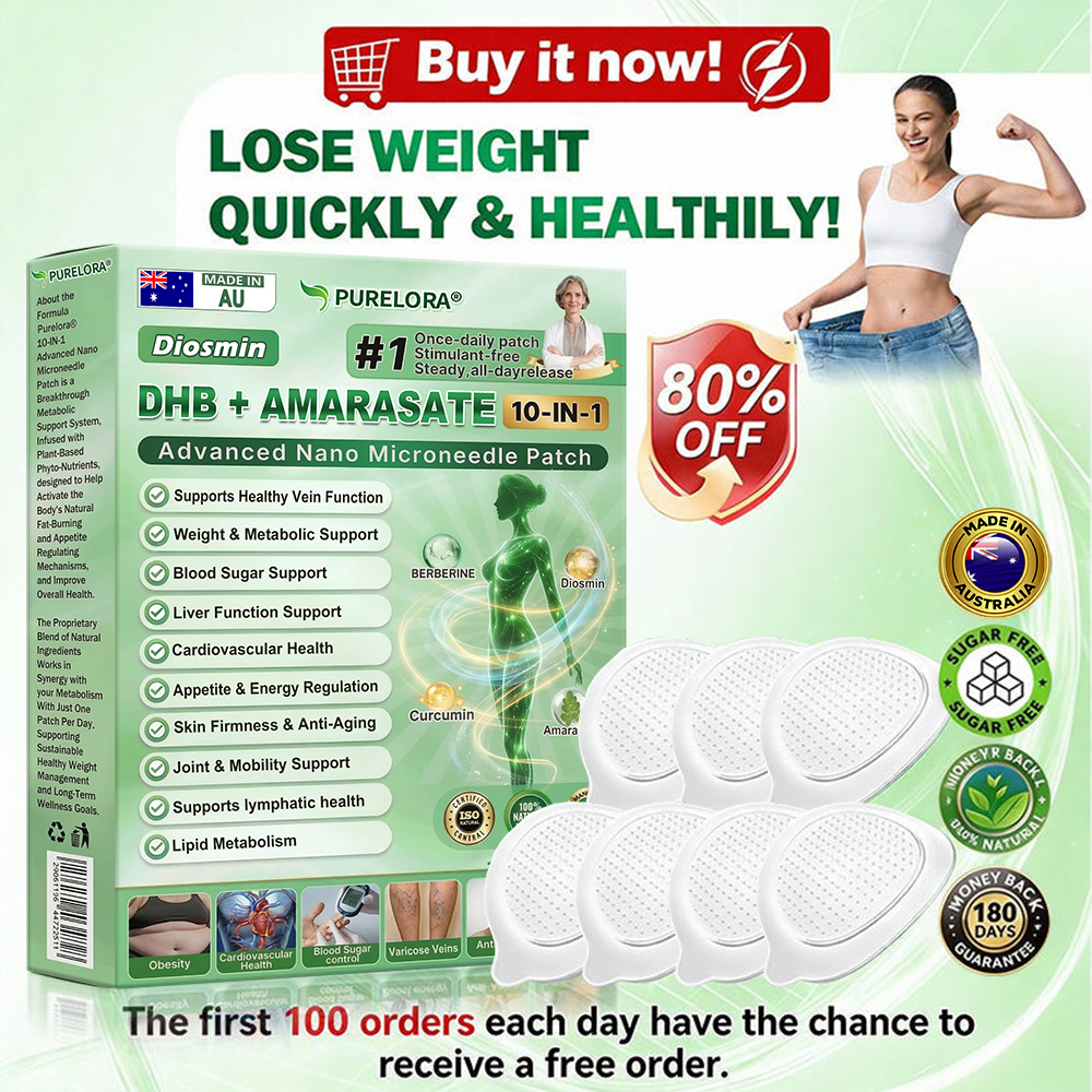🇦🇺𝐏𝐮𝐫𝐞𝐥𝐨𝐫𝐚® 𝐌𝐞𝐭𝐚𝐛𝐨𝐥𝐢𝐜 𝐌𝐚𝐭𝐫𝐢𝐱™ – 𝐃𝐇𝐁 + 𝐀𝐦𝐚𝐫𝐚𝐬𝐚𝐭𝐞 𝟏𝟎-𝐢𝐧-𝟏 𝐍𝐚𝐧𝐨 𝐌𝐢𝐜𝐫𝐨𝐧𝐞𝐞𝐝𝐥𝐞 𝐏𝐚𝐭𝐜𝐡 (💧𝐉𝐮𝐬𝐭 𝐎𝐧𝐜𝐞 𝐚 𝐃𝐚𝐲 – 𝐕𝐢𝐬𝐢𝐛𝐥𝐞 𝐑𝐞𝐬𝐮𝐥𝐭𝐬 𝐢𝐧 𝟕 𝐃𝐚𝐲𝐬!) ✅𝐓𝐚𝐜𝐤𝐥𝐞𝐬 𝐨𝐛𝐞𝐬𝐢𝐭𝐲, 𝐥𝐨𝐨𝐬𝐞 𝐬𝐤𝐢𝐧, 𝐝𝐢𝐚𝐛𝐞𝐭𝐞𝐬, 𝐬𝐥𝐞𝐞𝐩 𝐢𝐬𝐬𝐮𝐞𝐬, 𝐣𝐨𝐢𝐧𝐭 𝐩𝐚𝐢𝐧, 𝐚𝐧𝐝 𝐬𝐮𝐩𝐩𝐨𝐫𝐭𝐬 𝐯𝐞𝐢𝐧 & 𝐥𝐲𝐦𝐩𝐡𝐚𝐭𝐢𝐜 𝐜𝐢𝐫𝐜𝐮𝐥𝐚𝐭𝐢𝐨𝐧