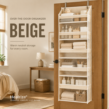🔥 TODAY’S SPECIAL OFFER | Healrize® Over the Door Organizer with Pockets for Bedroom, Bathroom, Nursery & Closet Storage