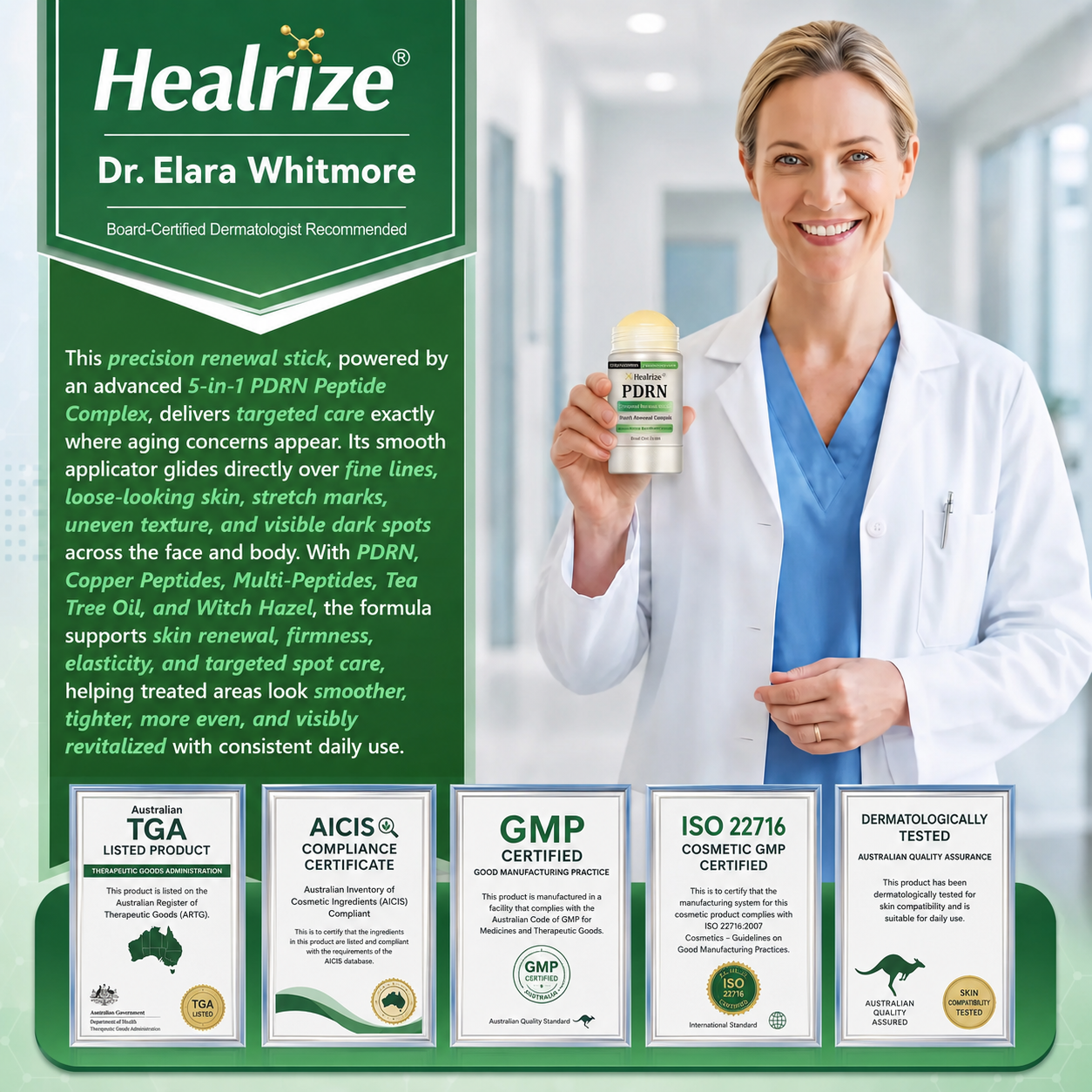 𝑯𝒆𝒂𝒍𝒓𝒊𝒛𝒆® 🧬𝑷𝑫𝑹𝑵 𝑨𝒏𝒕𝒊-𝑨𝒈𝒊𝒏𝒈 & 𝑻𝒂𝒓𝒈𝒆𝒕𝒆𝒅 𝑺𝒑𝒐𝒕 𝑹𝒆𝒏𝒆𝒘𝒂𝒍 𝑺𝒕𝒊𝒄𝒌（𝑯𝒆𝒍𝒑𝒔 𝑺𝒎𝒐𝒐𝒕𝒉 𝑾𝒓𝒊𝒏𝒌𝒍𝒆𝒔, 𝑺𝒖𝒑𝒑𝒐𝒓𝒕 𝑭𝒊𝒓𝒎𝒆𝒓-𝑳𝒐𝒐𝒌𝒊𝒏𝒈 𝑺𝒌𝒊𝒏, 𝒂𝒏𝒅 𝑰𝒎𝒑𝒓𝒐𝒗𝒆 𝑻𝒉𝒆 𝑨𝒑𝒑𝒆𝒂𝒓𝒂𝒏𝒄𝒆 𝑶𝒇 𝑽𝒊𝒔𝒊𝒃𝒍𝒆 𝑺𝒑𝒐𝒕𝒔）