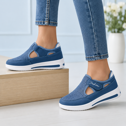 🔥 LAST DAY: 80% OFF - 👟 Women's Orthopedic Comfort Walking Shoes with Adjustable Velcro Fit