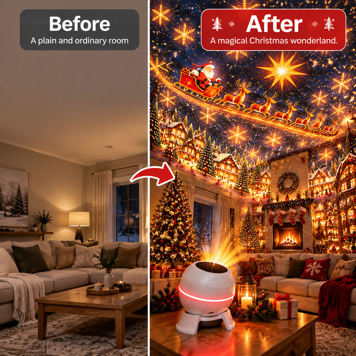 Official Store | 🎅🎁🎄 SCNDR® Smart Holographic Projector (HD Smart Dynamic 5D)