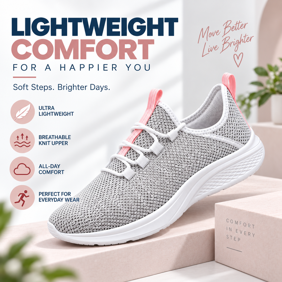 LAST DAY: 80% OFF – 👣 Women's Orthopaedic Slip-On Sneakers with Arch Support