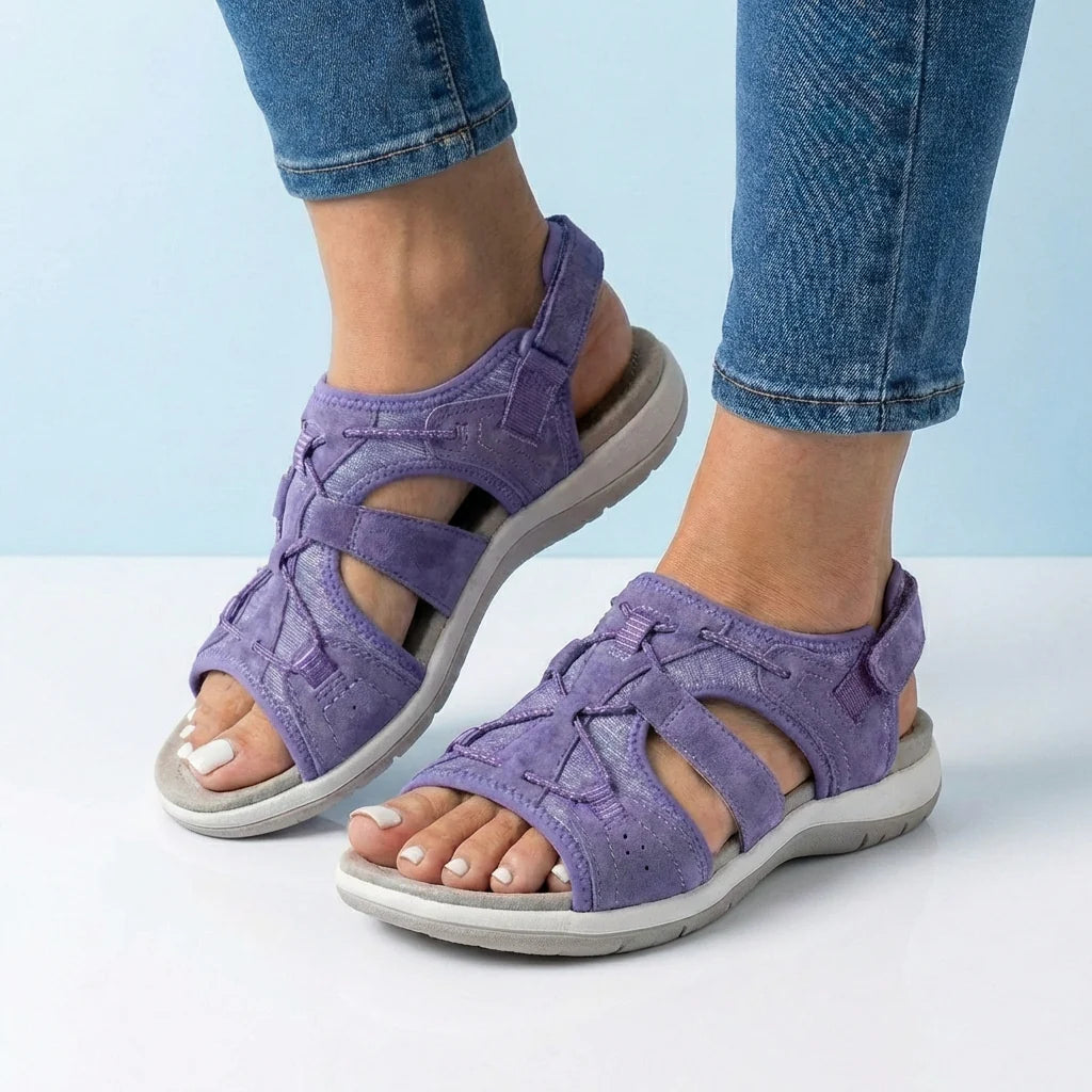 🔥 LAST DAY SALE – 80% OFF ✨ Women's New Roman Wedge Sandals for Foot Deformity, Arch Support & All-Day Comfort