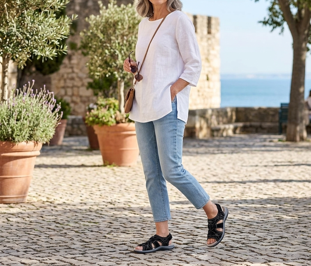 🔥 LAST DAY SALE – 80% OFF ✨ Women's New Roman Wedge Sandals for Foot Deformity, Arch Support & All-Day Comfort