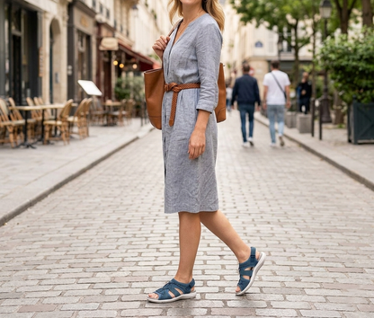 🔥 LAST DAY SALE – 80% OFF ✨ Women's New Roman Wedge Sandals for Foot Deformity, Arch Support & All-Day Comfort